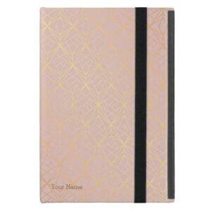 iPad Mini Case - Rose Gold Geometric Design