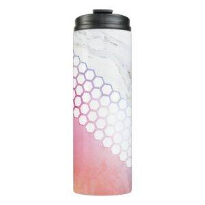 Personalised Geo Marble Watercolour Bottle