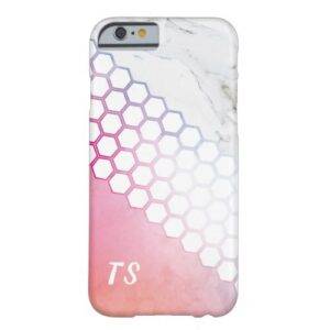 Personalised Geo Marble Watercolour Smartphone Cas Barely There iPhone 6 Case