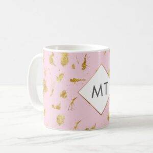 Personalised Monogram Rose Gold Mug