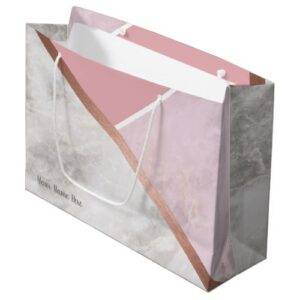 Personalized Rose Gold Large Giftbag Large Gift Bag
