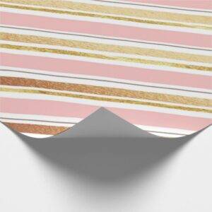 Rose Gold Grey Texture Wrapping Paper